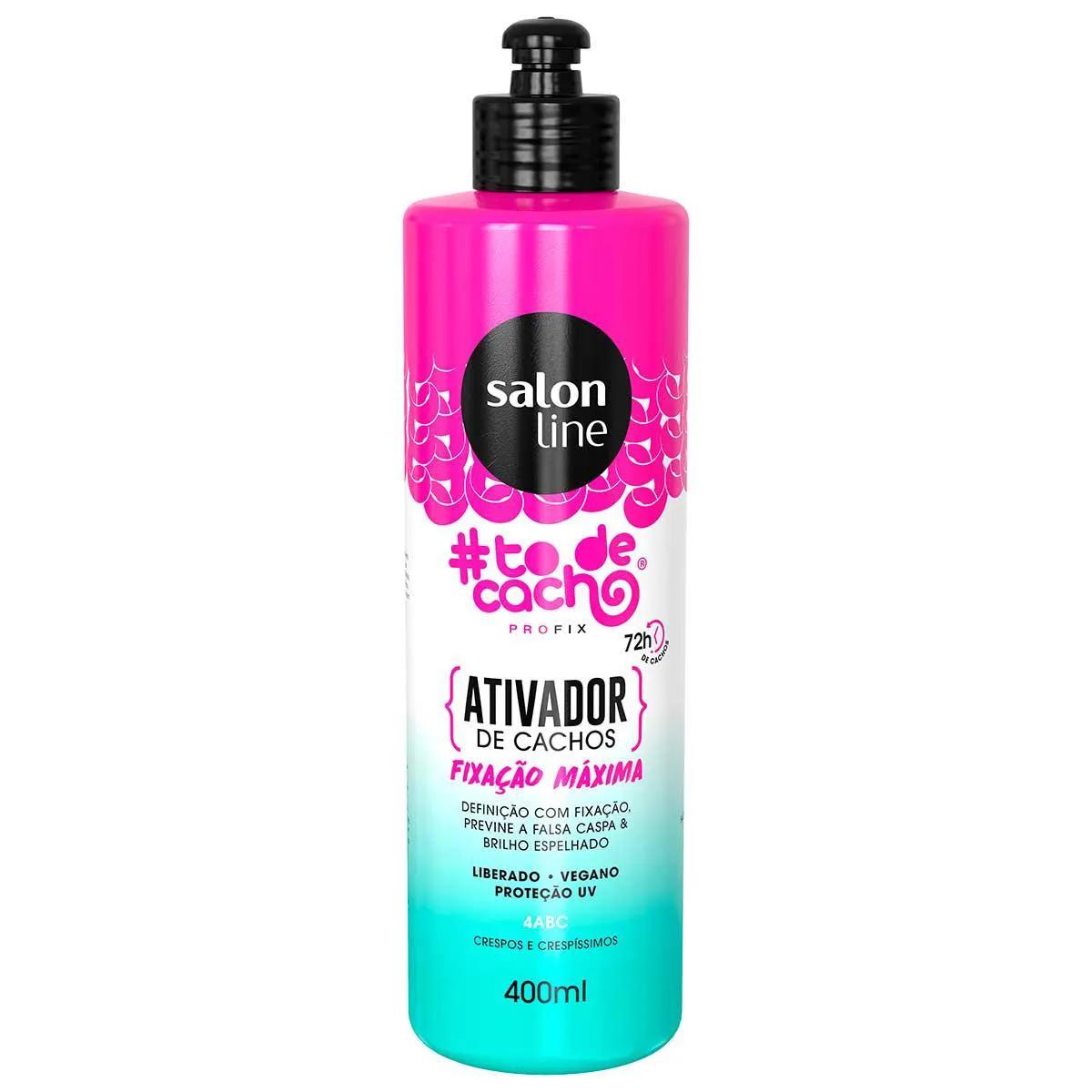 Ativador de Cachos Salon Line #To de Cacho Fixação Máxima 4ABC com 400ml