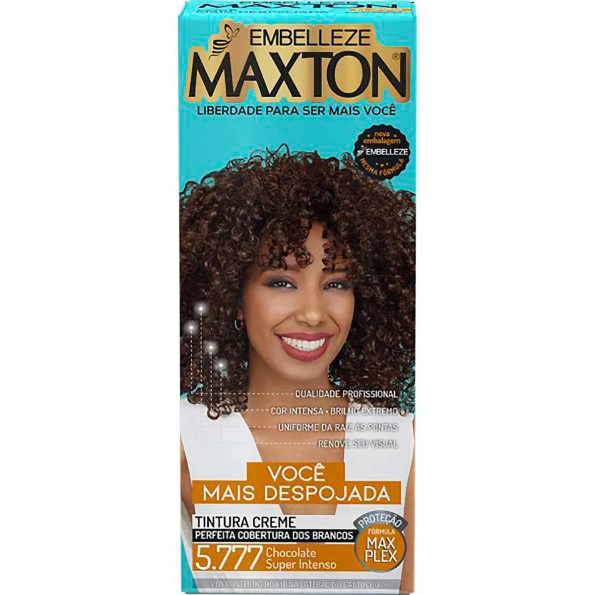 Tintura Creme Maxton 5.777 Chocolate Super Intenso com 1 Unidade