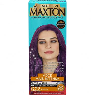 Tintura Creme Maxton 6.22 Ametista com 1 Unidade