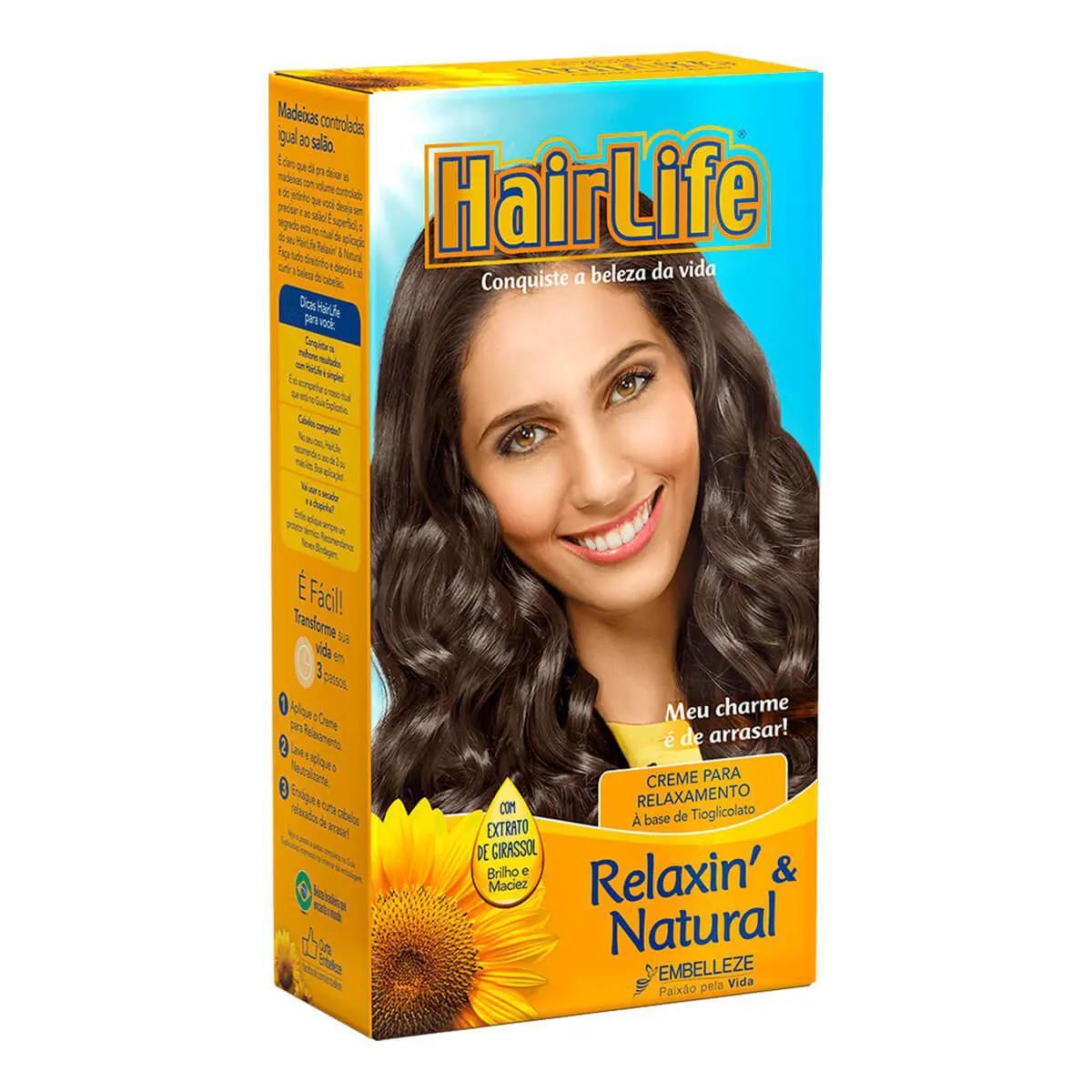 Creme Capilar para Relaxamento HairLife Relaxin & Natural com 1 unidade