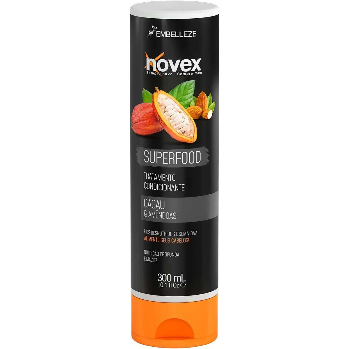 Condicionador Novex Superfood Cacau & Amêndoas com 300ml
