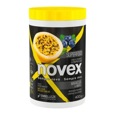 Creme de Tratamento Novex Vegano Superfood Maracujá & Mirtilo com 400g