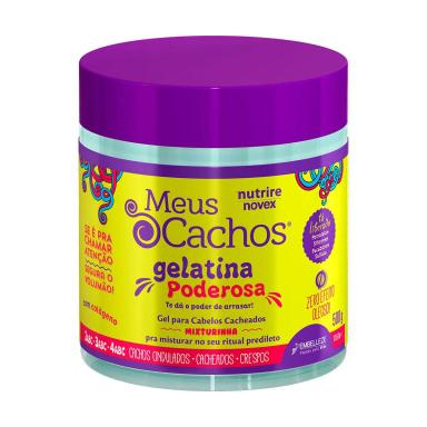 Gel para Cabelos Cacheados Novex Embelleze Meus Cachos Gelatina Poderosa com 500g