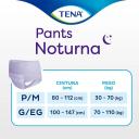 Roupa Íntima Tena Pants Noturna P/M 16 unidades