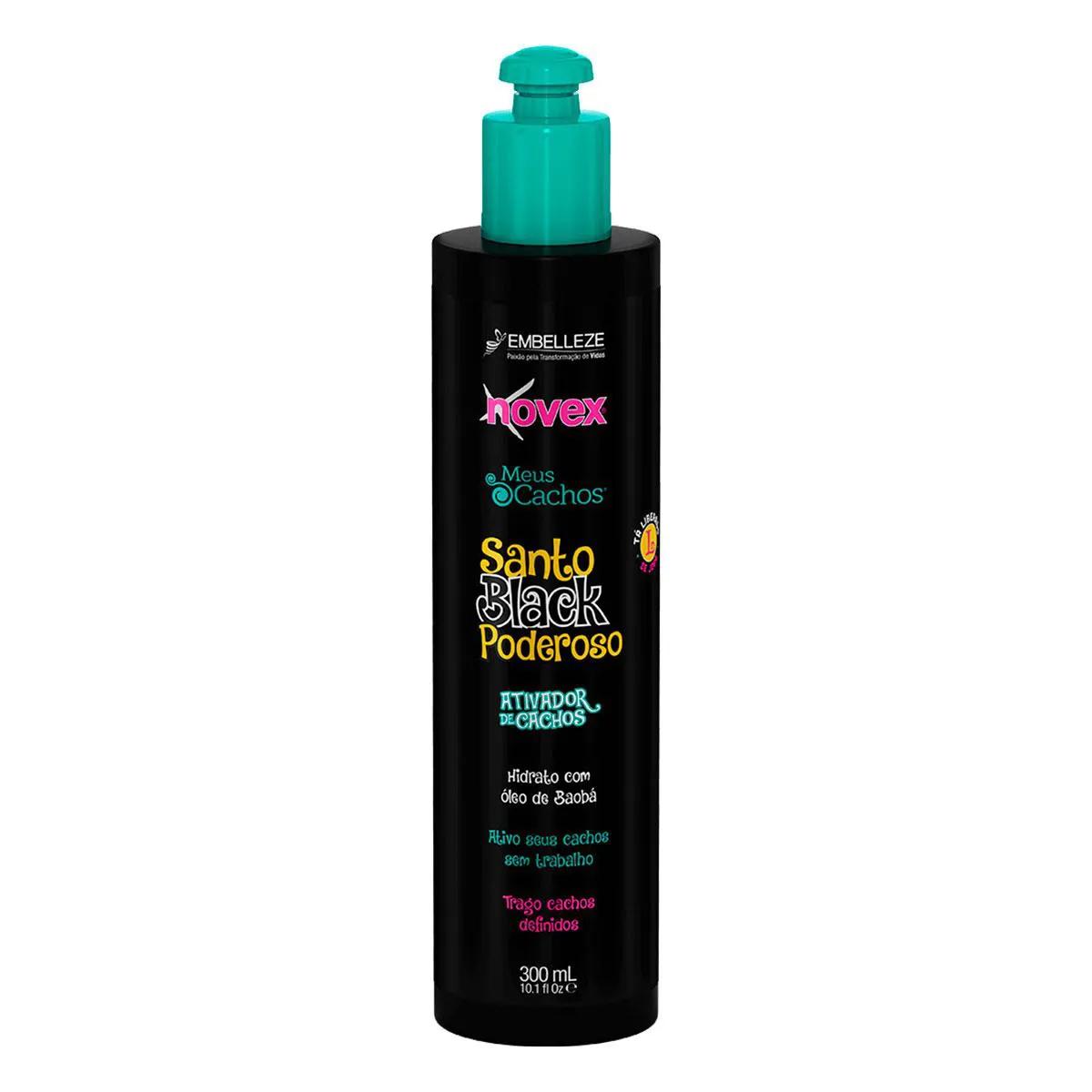 Ativador de Cachos Novex Meus Cachos Santo Black Poderoso com 300ml