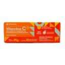 Vitamina C 1G Drogasil Sabor Laranja com 10 Comprimidos Efervescentes