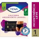 Roupa Íntima Feminina Tena Lavável Preta P 1 unidade