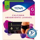 Roupa Íntima Feminina Tena Lavável Preta G 1 unidade