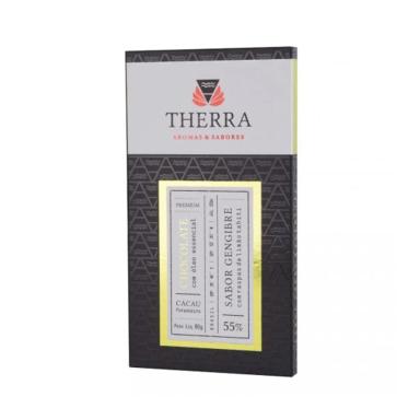 Chocolate Therra Gengibre com Raspas de Limão 55% com 80g