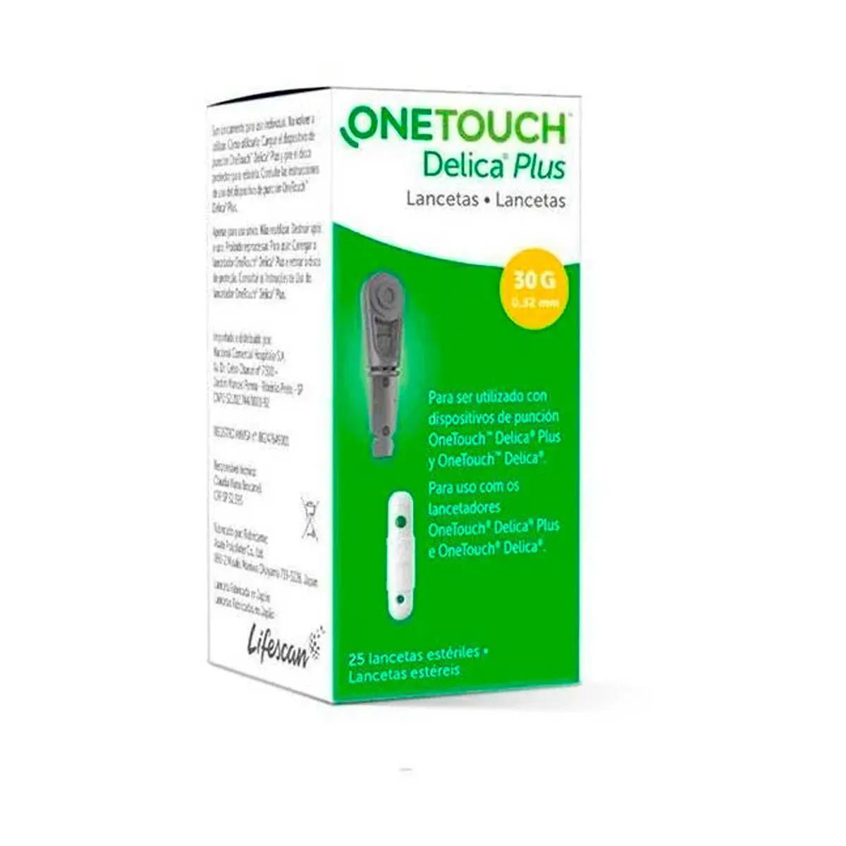 Lancetas OneTouch Delica Plus com 25 Unidades