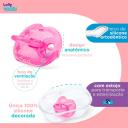 Chupeta Lolly Dreams Rosa Tamanho 2 para Bebês 6 meses+ com 1 unidade