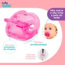 Chupeta Lolly Dreams Rosa Tamanho 2 para Bebês 6 meses+ com 1 unidade