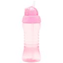 Copo Lolly Clean com Canudo Rosa de 300ml com 1 unidade