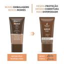 Protetor Solar Facial Episol Color Tom 4 Médio Escuro FPS 70 com 40ml