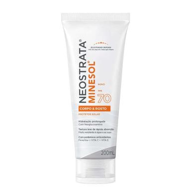 Protetor Solar Neostrata Minesol Corpo e Rosto FPS70 com 200ml