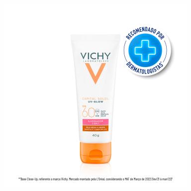 Protetor Solar Facial Capital Soleil UV-Glow FPS60 Pele Média a Negra com 40g