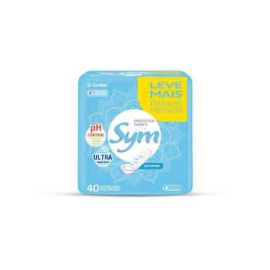 Protetor Diário Sym Diários Sem Fragrância com 40 Unidades