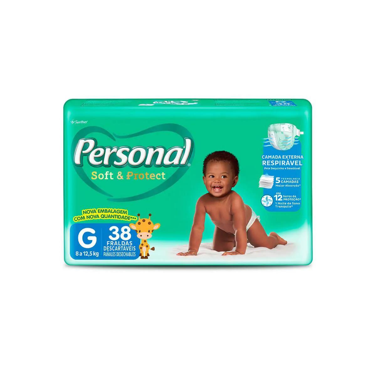 Fralda Personal Soft & Protect G - 38 Unidades