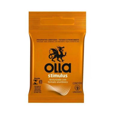 Camisinha Olla Stimulus com 3 unidades