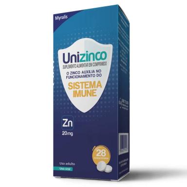 Suplemento Alimentar Unizinco 20mg com 28 Comprimidos