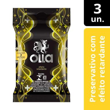 Camisinha Olla Efeito Retardante com 3 unidades