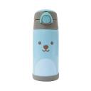 Garrafa Térmica com Canudo Buba Baby Gumy Azul com 400ml