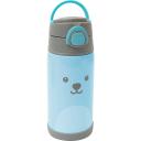 Garrafa Térmica com Canudo Buba Baby Gumy Azul com 400ml