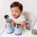 Garrafa Térmica com Canudo Buba Baby Gumy Azul com 400ml