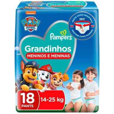 Fralda Pampers Pants Grandinhos 14 a 25kg - 18 Unidades