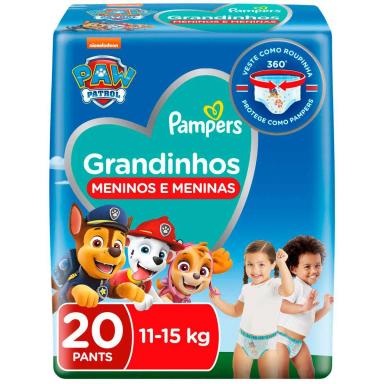 Fralda Pampers Pants Grandinhos 11 a 15kg - 20 Unidades
