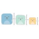 Kit Potes Buba Baby Gumy Coloridos com 3 unidades