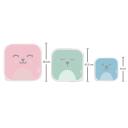 Kit Potes Buba Baby Gumy Coloridos com 3 unidades