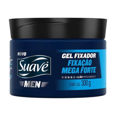 Gel Fixador Capilar Suave Men Fixação Mega Forte com 300g