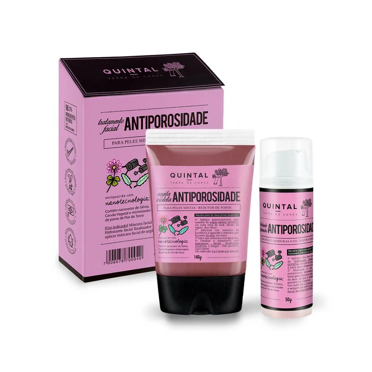 Kit Tratamento Facial Antiporosidade Quintal Terra de Cores com 1 Unidade