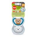 Chupeta NUK Space Boy Tamanho 1 para 0 a 6 meses com 2 unidades