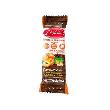 Barra de Frutas Biofun Tropicale Sabor Damasco e Uva com 20g