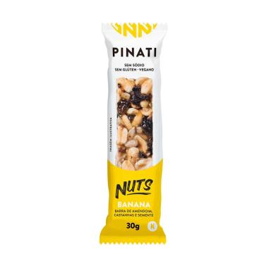 Barra de Amendoim, Castanha e Semente Pinati Nuts Banana com 30g