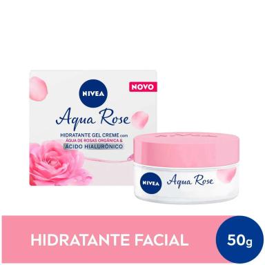Creme Hidratante Facial em Gel Nivea Aqua Rose com 50ml