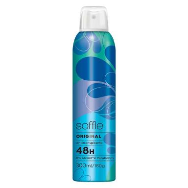 Desodorante Aerossol Antitranspirante Soffie Original com 300ml