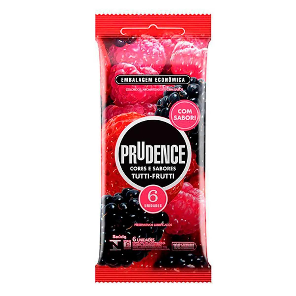 Camisinha Prudence Cores e Sabores Tutti-Frutti com 6 unidades