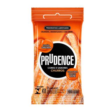 Camisinha Prudence Cores e Sabores Churros com 3 unidades