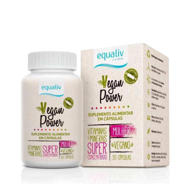 Suplemento Alimentar Equaliv Vegan Power Mulher com 30 Cápsulas