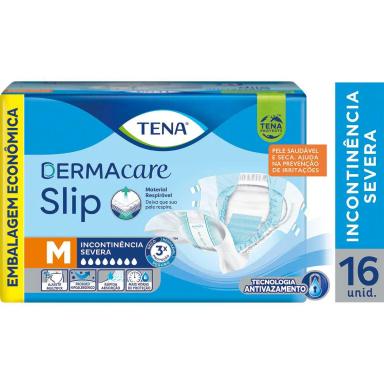 Fralda Adulto Tena Slip Dermacare M 16 unidades