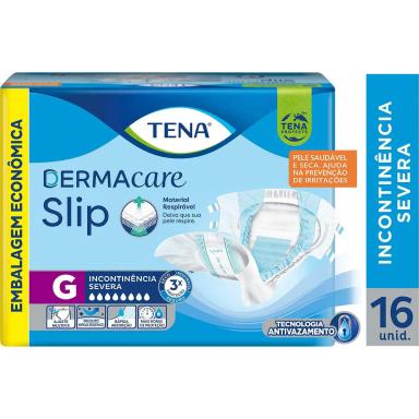 Fralda Adulto Tena Slip Dermacare G 16 unidades