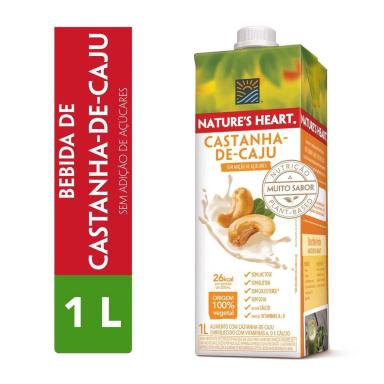 Bebida Vegetal Nature's Heart Castanha de Caju 1L