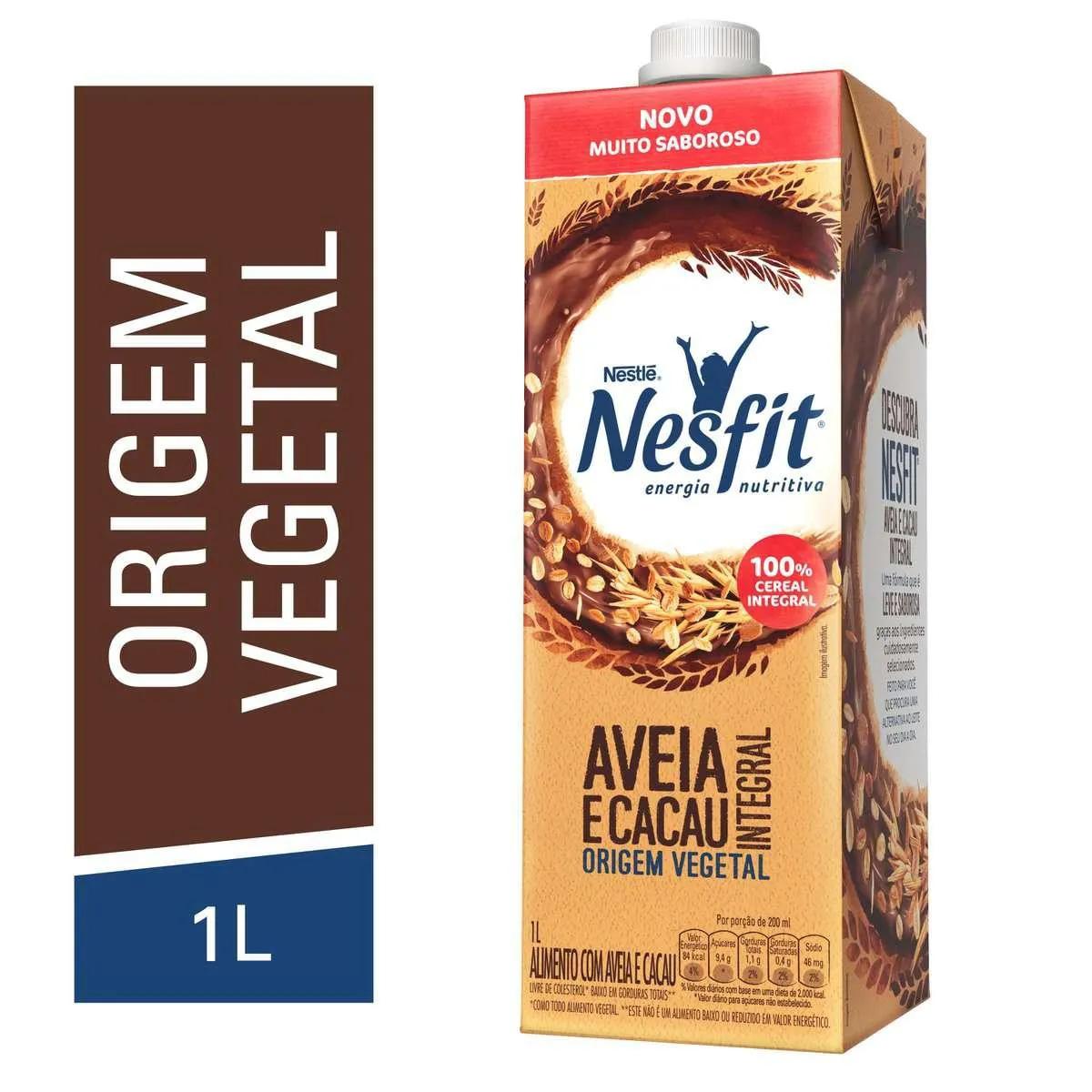Bebida de Aveia e Cacau Nesfit Integral com 1L