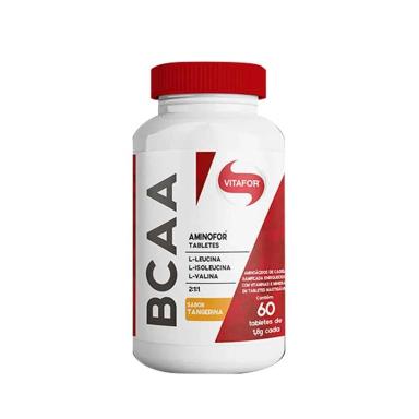 BCAA Vitafor Aminofor Tangerina 60 Tabletes