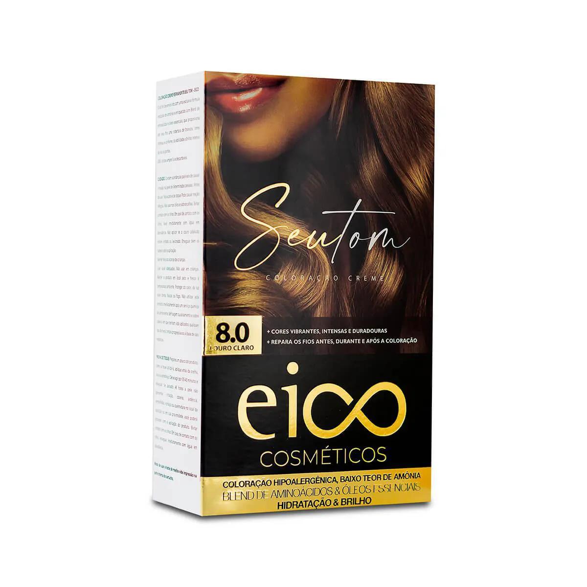 Tintura Eico Seu Tom 8.0 Louro Claro com 1 Unidade
