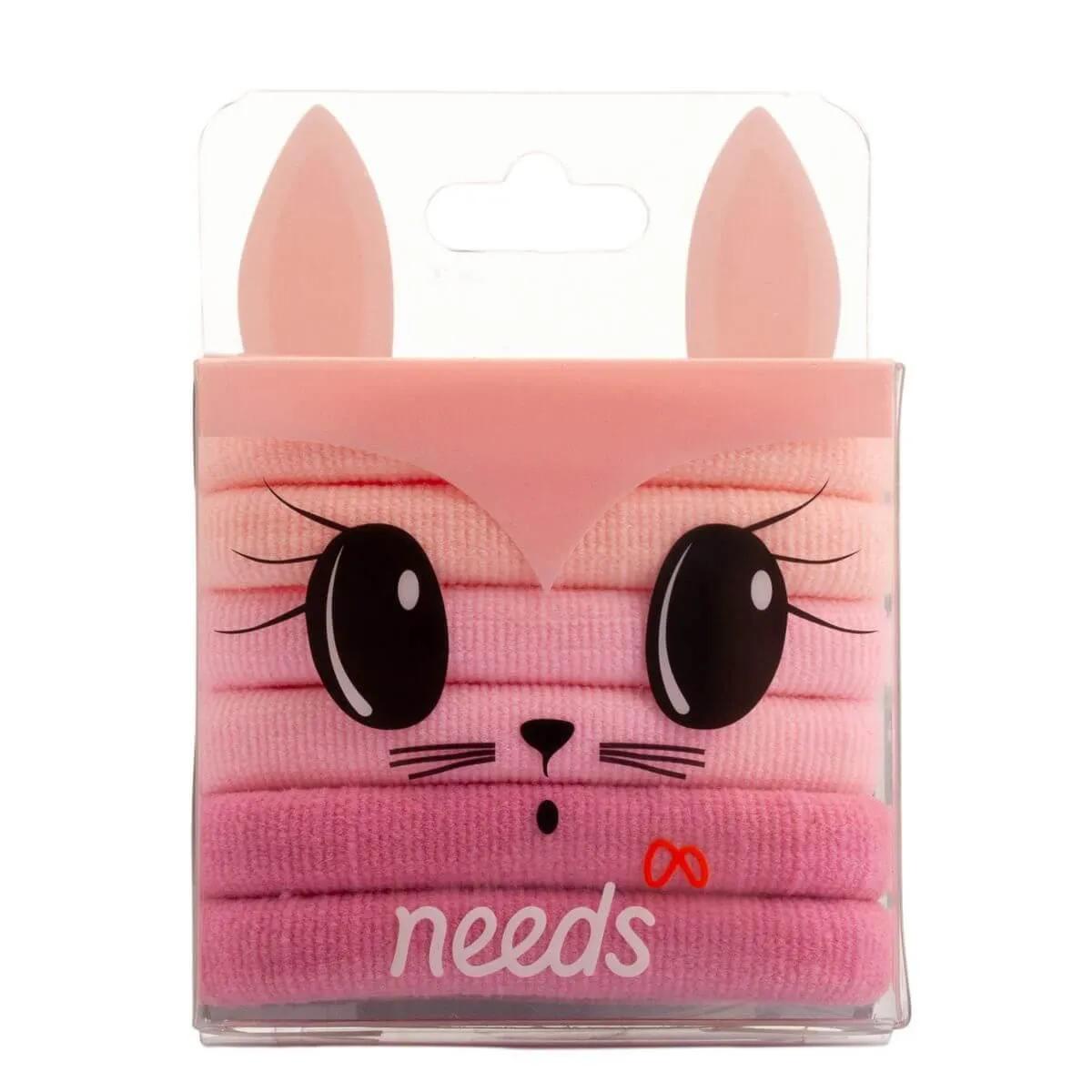 Conjunto de Elásticos para os Cabelos Needs Coelho com 6 unidades