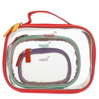 Conjunto de Necessaires Needs com 3 Unidades P, M e G